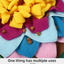 Colorful 48x48CM Durable Felt Cloth Pet Puzzle Sniffing Mat - Mental Stimulation & Slow Feeding Pad