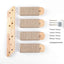 2-Tier Solid Wood Wall-Mounted Cat Climbing Ladder - Vertical Jumping Steps for Indoor Cats with Installation Kit