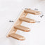 4-Tier Solid Wood Wall-Mounted Cat Climbing Ladder - Vertical Jumping Steps for Indoor Cats with Installation Kit