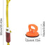 Eagle-shaped Tug-of-War Dog Toy with Suction Cup & Chew Rope Knot - Interactive Squeaky Molar Toy for Puppies & Small Dogs
