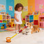 Eagle-shaped Tug-of-War Dog Toy with Suction Cup & Chew Rope Knot - Interactive Squeaky Molar Toy for Puppies & Small Dogs