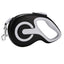 Black 3 Meter Retractable Dog Leash | Ergonomic Anti-Slip Grip | Heavy Duty Nylon Rope for Small to Medium Dogs