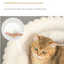 Pink Plush Round Pet Bed with Removable Cushion M Size, Thickened Warm Dog and Cat Nest for Small to Medium Pets, Cozy and Soft Sleeping Space for Home Use(Cut-out version)