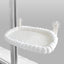 White Plush Cat Window Hammock with Strong Suction Cups, Faux Rabbit Fur Pet Bed for Cats and Small Dogs, Space-Saving Foldable Hanging Cat Perch for Sunbathing and Relaxation