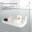 White Plush Cat Window Hammock with Strong Suction Cups, Faux Rabbit Fur Pet Bed for Cats and Small Dogs, Space-Saving Foldable Hanging Cat Perch for Sunbathing and Relaxation