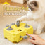 Yellow Cheese Whack-a-Mole Cat Toy – Interactive Treat Dispenser & Snack Reward Feeder for Indoor Cats, ABS Material with Non-Slip Base, Fun & Brain-Stimulating Puzzle Toy for Self-Entertainment
