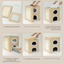 Beige 3-Story Villa Cat House with Scratching Posts - Foldable Double-Decker Cat Condo, Warm & Breathable All-Season Pet Bed, Multi-Functional Play & Sleep Space, Durable Easy-Clean Fabric