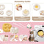 Yellow Cute Foldable Cat Tunnel Bed with Dual-Zipper Detachable & Connectable Design - 2-in-1 Versatile Circular Doughnut Nest & S-Curve Play Center, Easy Fold-Away Storage (85x85x26CM)