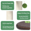 Large Multi-Functional Cat Tree & Activity Tower - All-in-One 70CM Tall Sisal Scratching Post, 31CM Diameter Plush Condo and Interactive Wobbling Feeder