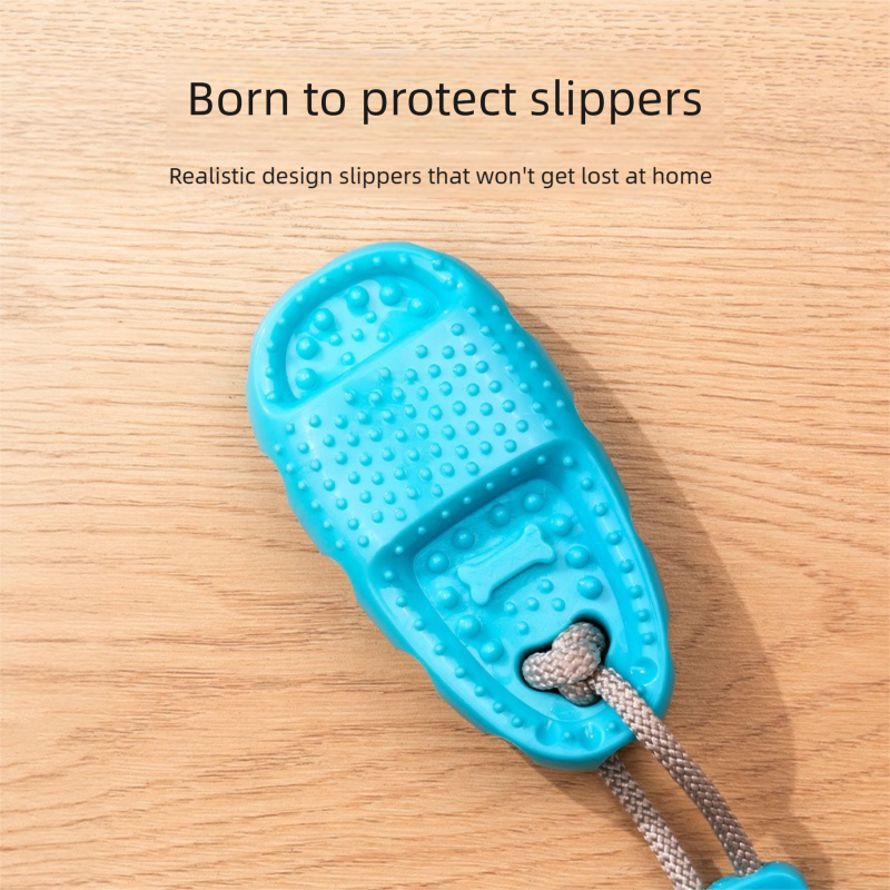 Perple Slipper-Style Dog Toy — Suction Cup Design: Durable, Chew-Resistant Teether for Mental Stimulation, Independent Play, and Energy Expenditure — Pet Dog Chewing Toy