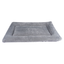Grey L size Plush Flannel Pet Bed with Removable Sponge - Waterproof, Extra Wide & Thickened, Soft Four Seasons Pet Sleeping Mat for Dogs and Cats