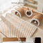 Grey  S size Cat Tunnel Bed House 4-Season Universal Removable Washable U-Shaped Cat Cave with Multi-Entrance, Plush Hideaway Pet Nest with Detachable Mat for Indoor Cats, Non-Slip Bottom, Multi-Cat Friendly
