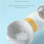 White 350ml  Portable Dog Water Bottle  - Leak-Proof Pet Travel Water Dispenser, Cloud-Shaped Drinking Bowl, Twist-to-Dispense Design, BPA-Free HIPS/PET Material for Walking Hiking Travel