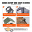 Elevated Heated Cat House, Outdoor Kitty Shelter with Timer, 600D Oxford Cloth Foldable Cat Shelter with Heated Pad for Winter to Stay Warm and Cozy, Green (Small)