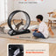 VEVOR Cat Exercise Wheel, 31.5 in, Large Cat Running Wheel with Secure Brake & Carpeted Runway, Quiet Operation Cat Treadmill, Indoor Cats Exerciser Wheel for Pets Weight Loss & Health Black