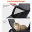 VEVOR Cat Exercise Wheel, 31.5 in, Large Cat Running Wheel with Secure Brake & Carpeted Runway, Quiet Operation Cat Treadmill, Indoor Cats Exerciser Wheel for Pets Weight Loss & Health Black