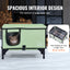 Elevated Heated Cat House, Cuboid Kitty Shelter with Adjustable Temperature and Timer, 900D Oxford Cloth Foldable Cat Shelter with Heated Pad for Winter to Stay Warm and Cozy, Green (Large)