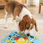 Blue interactive dog puzzle toy slow feeder treat dispenser