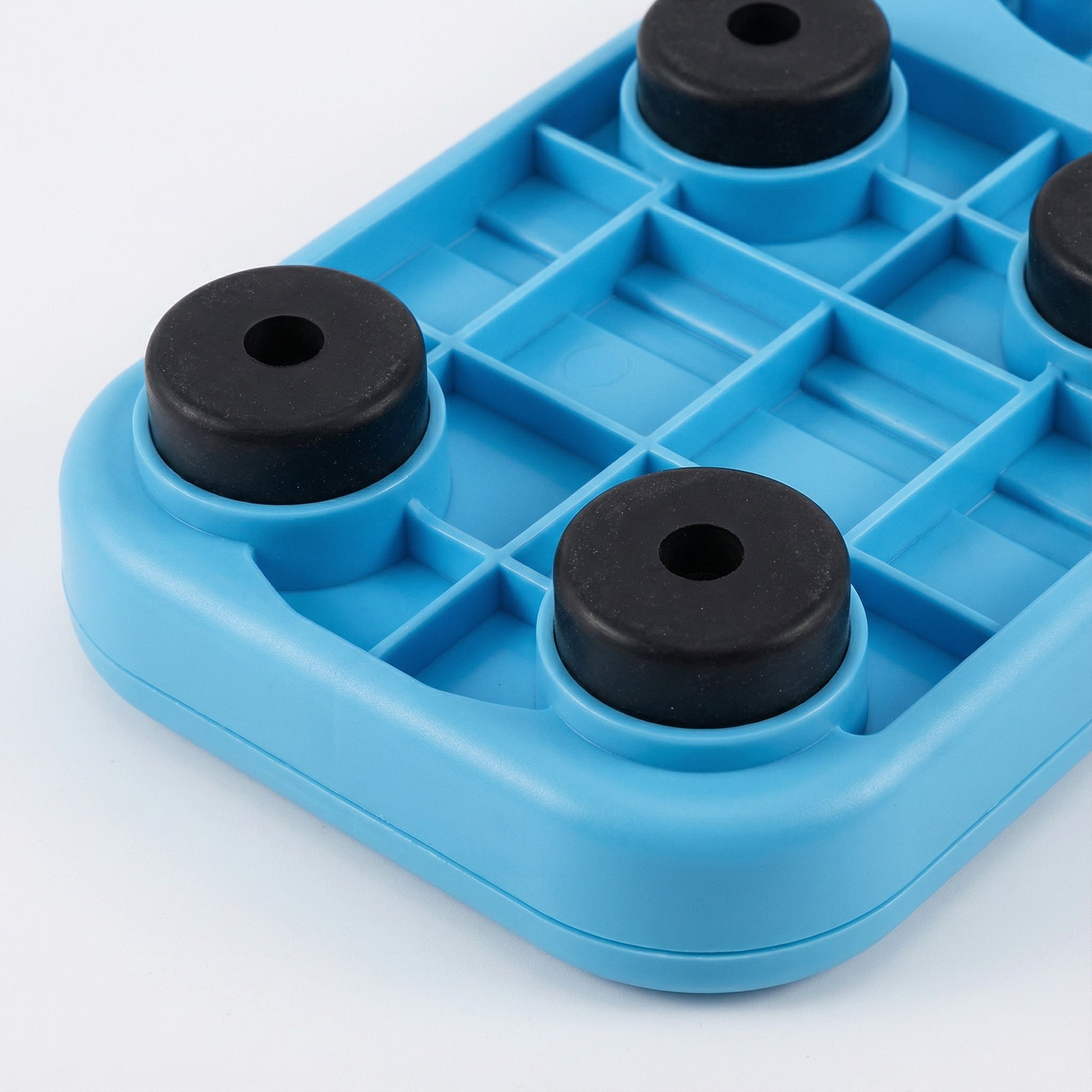 Blue interactive dog puzzle toy slow feeder treat dispenser