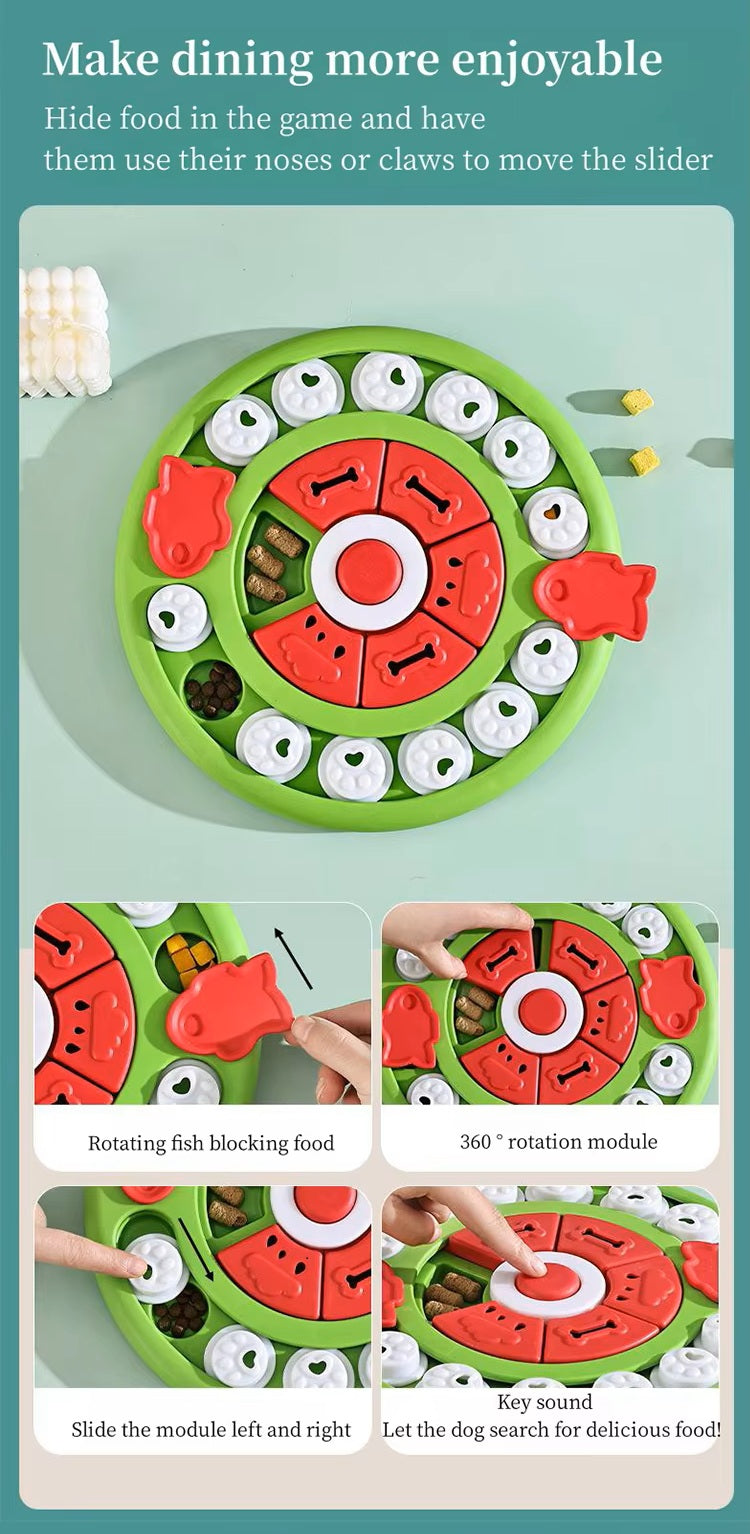 Pizza Puzzle Treat Toy for Dogs and Cats – Interactive Slow Feeder Enrichment Game – Pawstock Australia