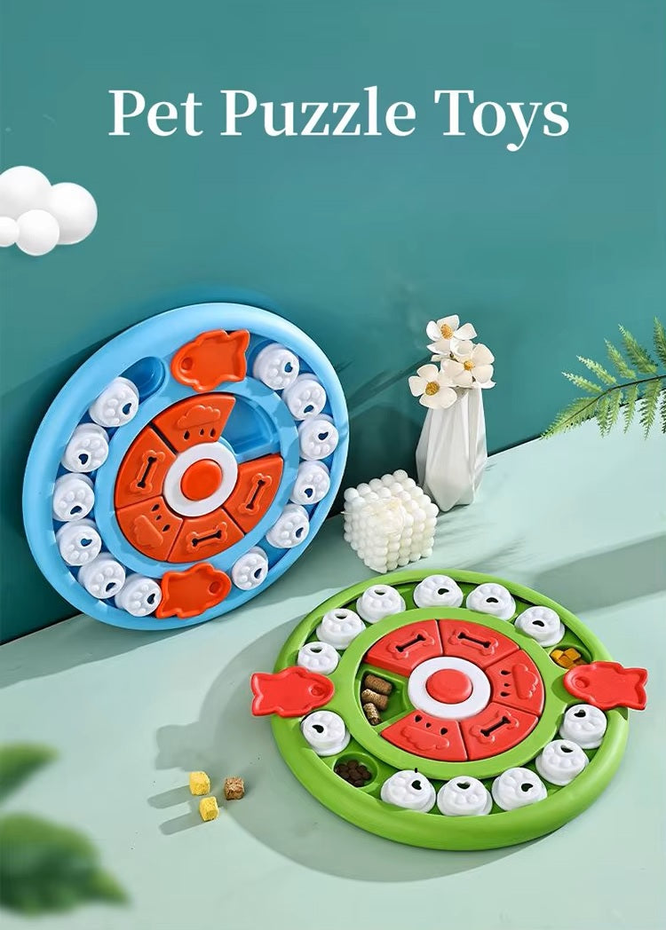 Pizza Puzzle Treat Toy for Dogs and Cats – Interactive Slow Feeder Enrichment Game – Pawstock Australia