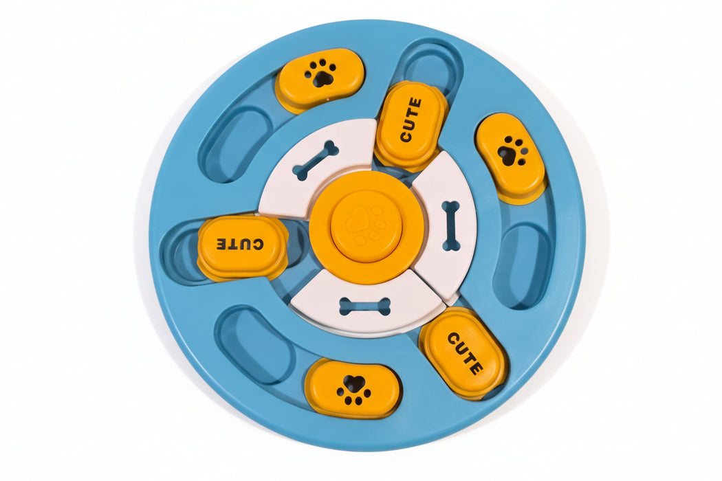 Dog Puzzle Enrichment Feeder – Treat Dispensing IQ Toy for Smart Dogs